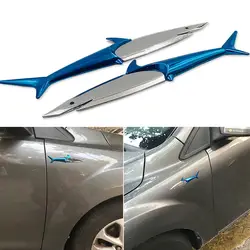 3D автомобиля стикеры Акула сбоку Стандартный крыло наклейки для авто изменение сплава водостойкие наклейки для автомобилей/мотоцикл