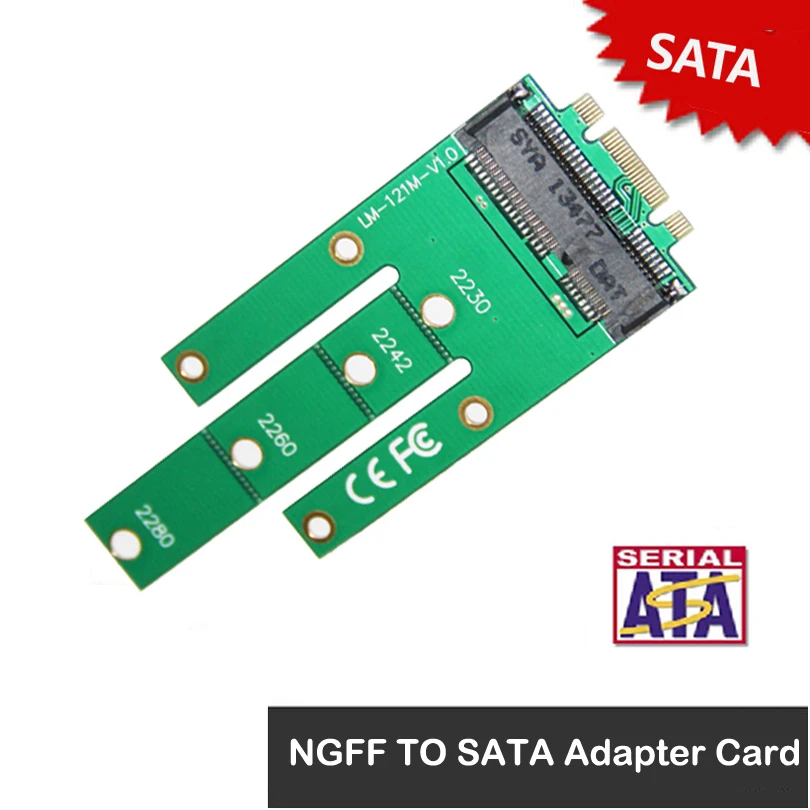 

NGFF M.2 B Key SATA-Based SSD MSATA Mini Male Converter Card Supports B mode Slot mSATA Adapter Card freeshipping