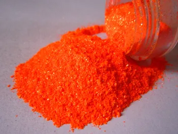 

Neon Orange Holographic Fluorescent Pigment Powder for Paints, Nail Art, Soap Making, Candle Making, Nail Polish