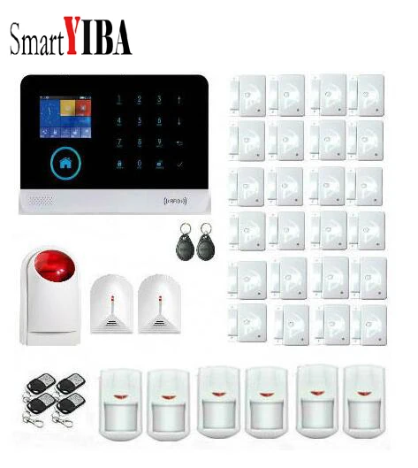 SmartYIBA 3G WIFI GPRS APP Home Security Door Open Reminder Motion Sensor and RFID Smart Home Security Alarm System SmartYIBA 3G WIFI GPRS APP Home Security Door Open Reminder Motion Sensor and RFID Smart Home Security Alarm System