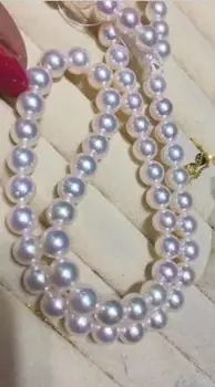 

free shipping >>>>noble jewelry 10-11 mm natural south sea white pearl necklace 14 K gold
