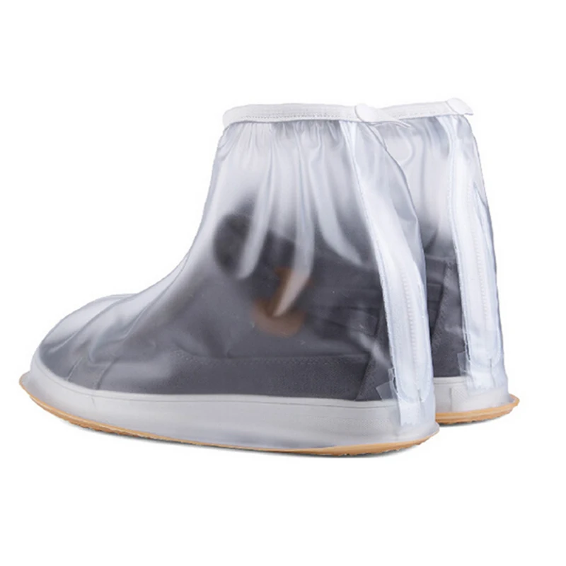 

1Pair Waterproof Shoes Cover Men Cycle Rain Boots Gumboots Rubber Boots Cover Flat Slip-resistant Overshoes Cover Rain Gear