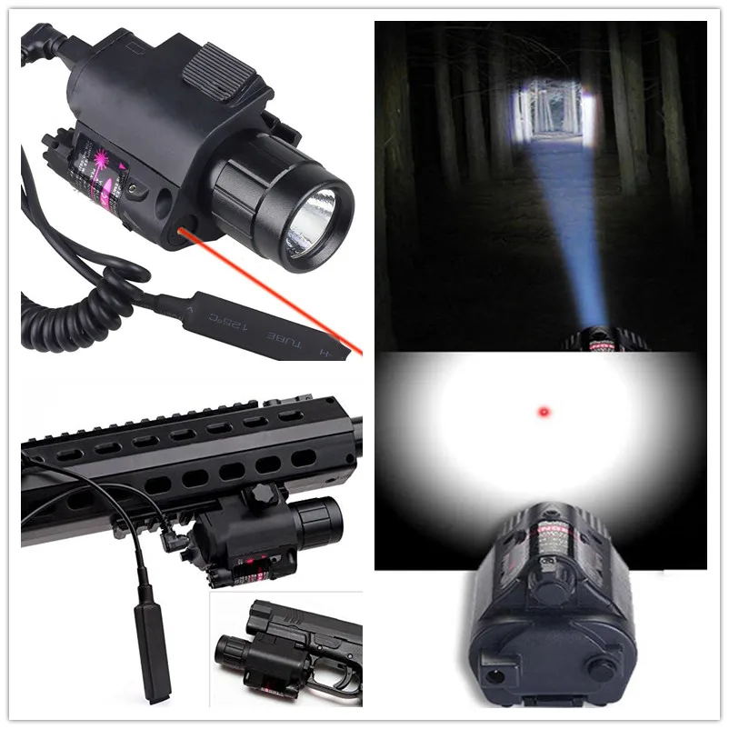 SPIRIT Тактический 2 в 1 CREE светодиодный фонасветильник/светильник + красный