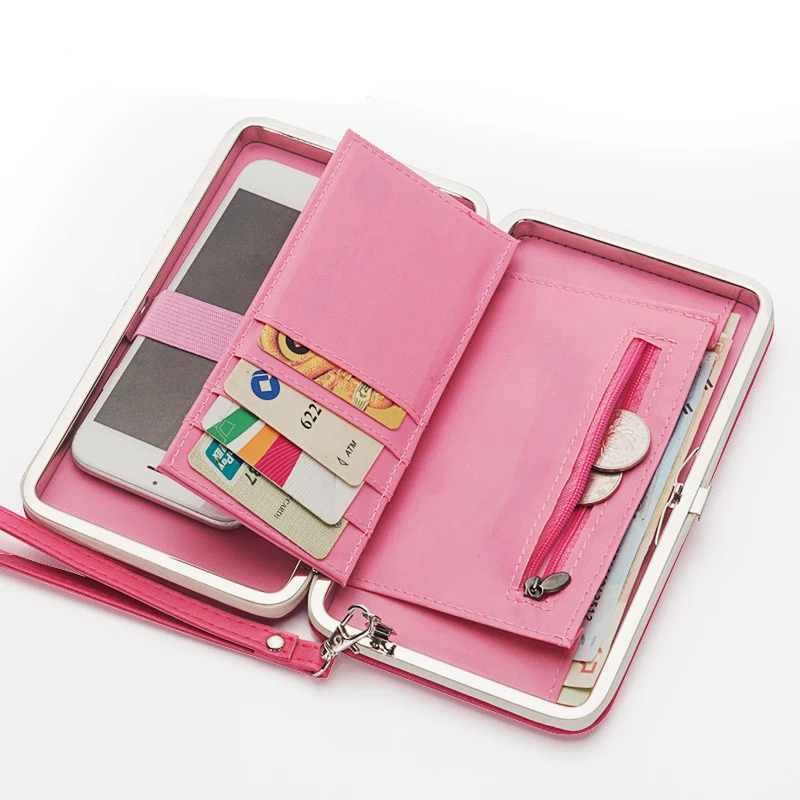 Big Capacity Multifunction Women Wallets Fashion Printing Leather Wallet Purses Lidies ID Card