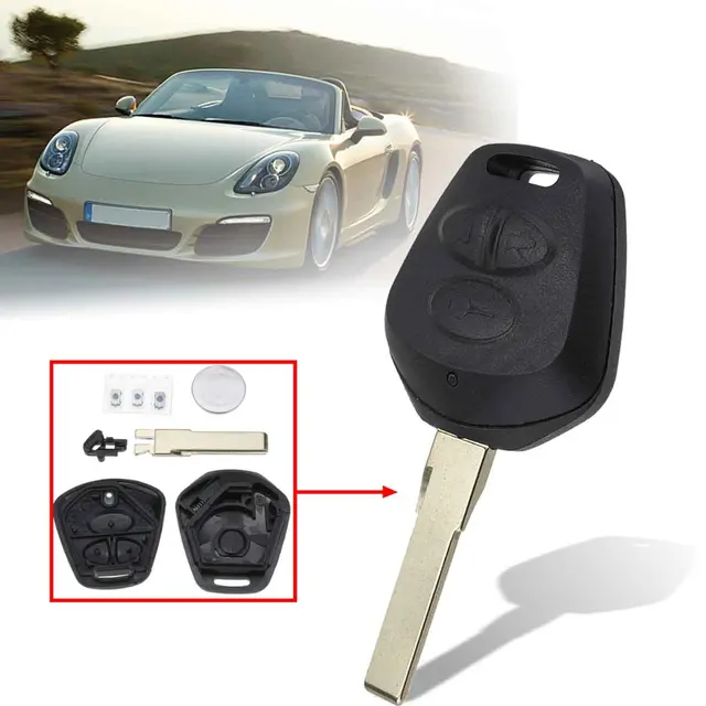 3 Ons Car Remote Fob Key Case Shell With Battery Replacement For 3 Ons Car Remote Fob Key Case Shell With Battery Replacement For Porsche 911 996 Boxster S 986