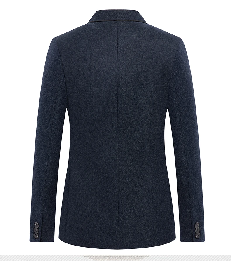 WAEOLSA Elegance Man Slim Fit Blazer Navy Blue Suit Coat Men Smart Casual Blazers Masculino Uniform Tailored Blazer Mens Couture (3)