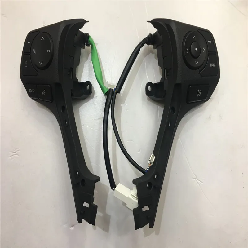 

Plastic Multi-function steering wheel button with cables For Toyota RAV4 (2013-2016) & for Corolla (2014-2017) free shipping