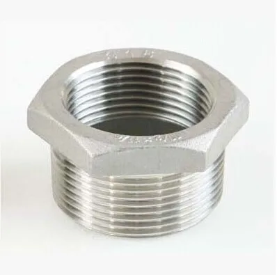 

3/4" Male x 1/2" Female DN20-DN15 Reducer Bushing BSPT Thread Stainless Steel SS304 Pipe Fittings For Water Gas Oil