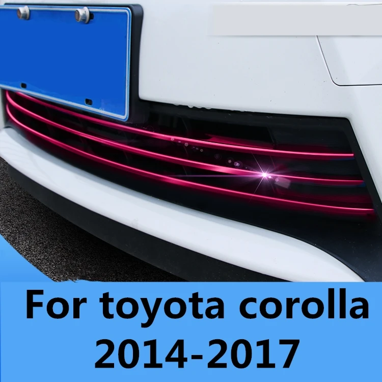 Для toyota corolla 2014-2017 решетка декоративная отделка полоса световая подпольная под