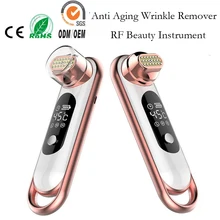 Мини биполярный rf Система нагрева морщин лечение шрамов уход за кожей лица Коллаген рост подтягивающий кожу подтягивающая для лица красота, массажер