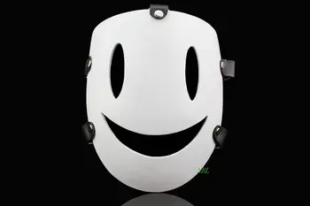 

Animation Sniper Resin Masks Japanese Anime Infringement of the Sky Funny Adult White Smile Face Smiling Masks Halloween Costume