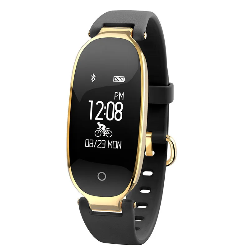 

MATEYOU intelligent waterproof measure heart rate more versatile exercise bluetooth step health wear bracelet wrist watch lady