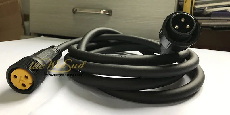 Security power cable for washer led city light stage lighting fixture prolight and sound equipment power cable plug waterproof outdoor (1)