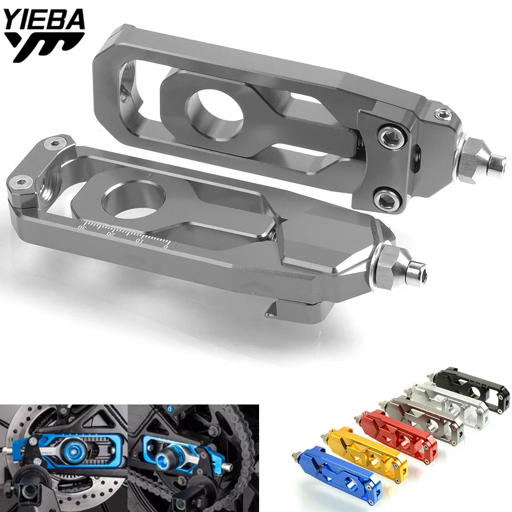 

CNC Motorcycle Rear Axle Spindle Chain Adjuster Blocks chain adjuster tensioners For YAMAHA MT09 MT-09 MT 09 TRACER FZ09 FJ09