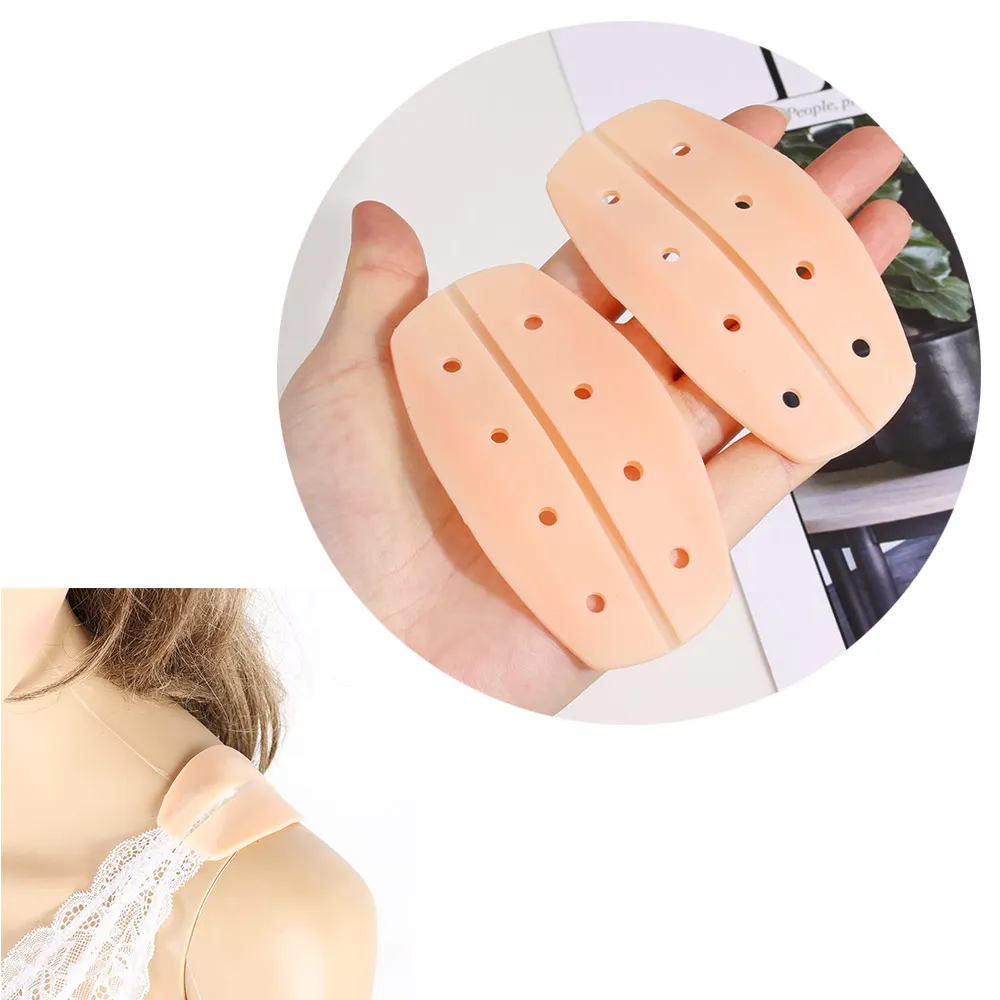 1Pair Bra Straps Accessories Breathable Decompression Shoulder Pads Underwear Soft Silicone Anti-Slip Shoulder Pad Apparel Tools