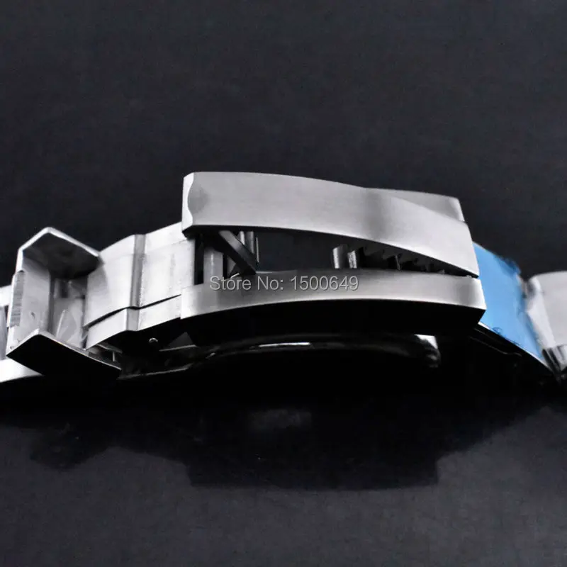 Ширина ремешка BLIGER: 21 мм Классический ремешок из нержавеющей стали ремешок для часов 316L цельный браслет из нержавеющей стали подходит для 43 мм Мужские часы