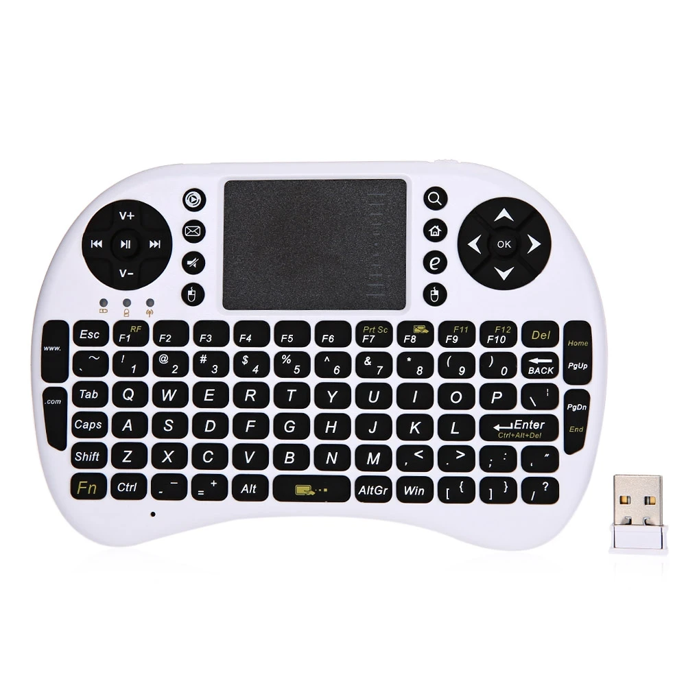 iPazzPort 21Y 2.4GHz Mini USB Wireless QWERTY Keyboard Touchpad with