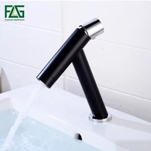 FLG Basin Faucets Brass Modern Bathroom Sink Faucet Single Lever Bathroom Basin Faucet Hot and Cold Mixer Water Tap Black free shipping brass material bronze finished high quality bathroom hot and cold single lever basin sink faucet tap mixer