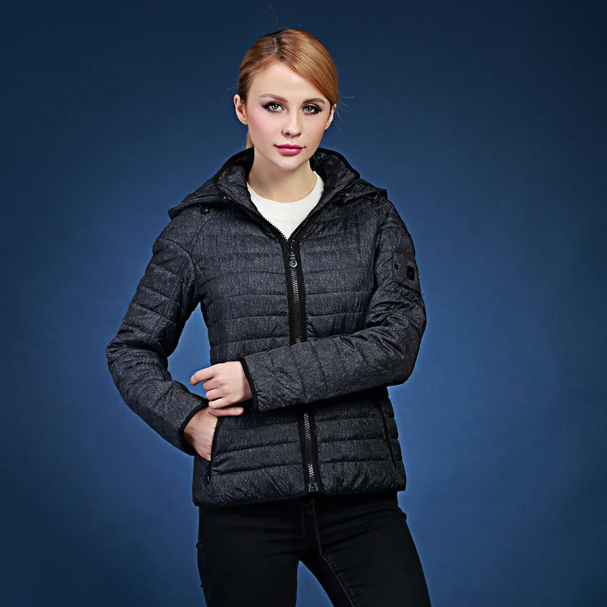 

autumn and winter parka women short design cotton-padded jacket plus thick outerwear with a hood s-2xl MSCS-V134