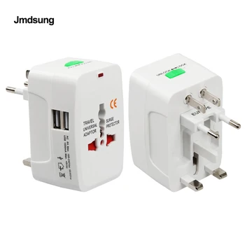 

Travel Power Charger 2 Usb Port International Charge adapter Universal Converter EU UK US AU Plug Socket For xiaomi mi Strip