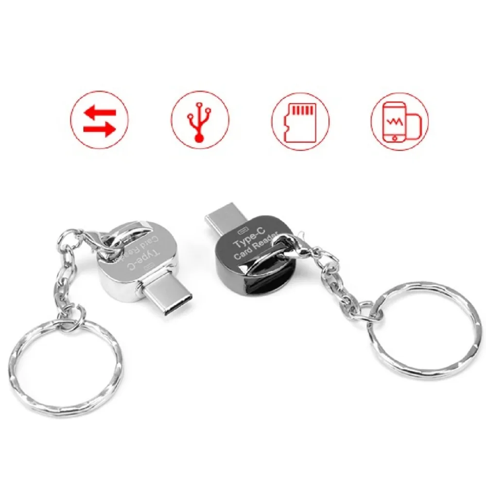 Открытый-умный алюминиевый USB3.1 Тип C Micro SD TF считыватель карт памяти для MacBook samsung S9 S8 Xiaomi5 6 huawei