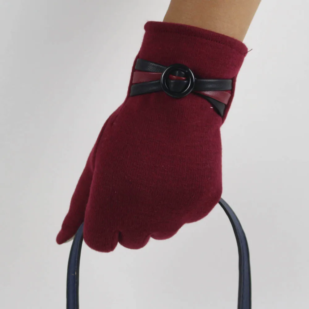 Guantes invierno mujer, женские теплые перчатки, мягкие, на запястье, толстые, варежки, полный палец, новинка, перчатки для экрана, удобные, mitaines femme