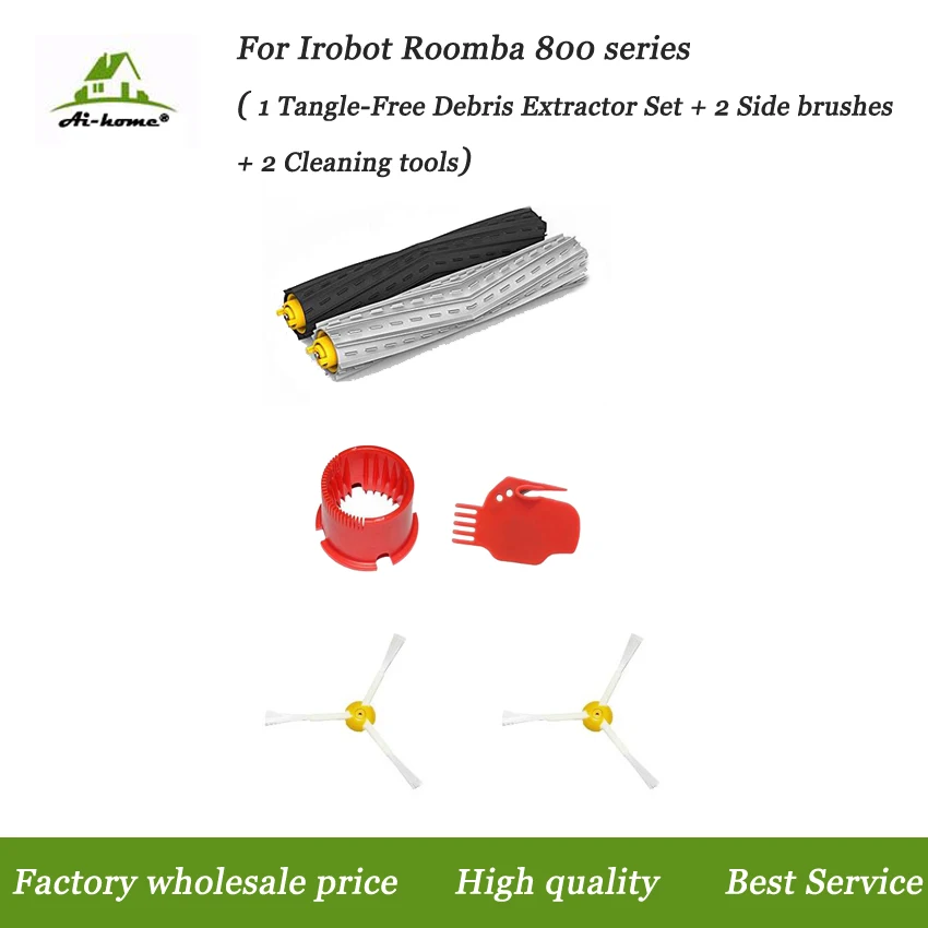 2X Tangle-Free Debris Extractor Brush For iRobot Vacuum Roomba 800 Series 880 