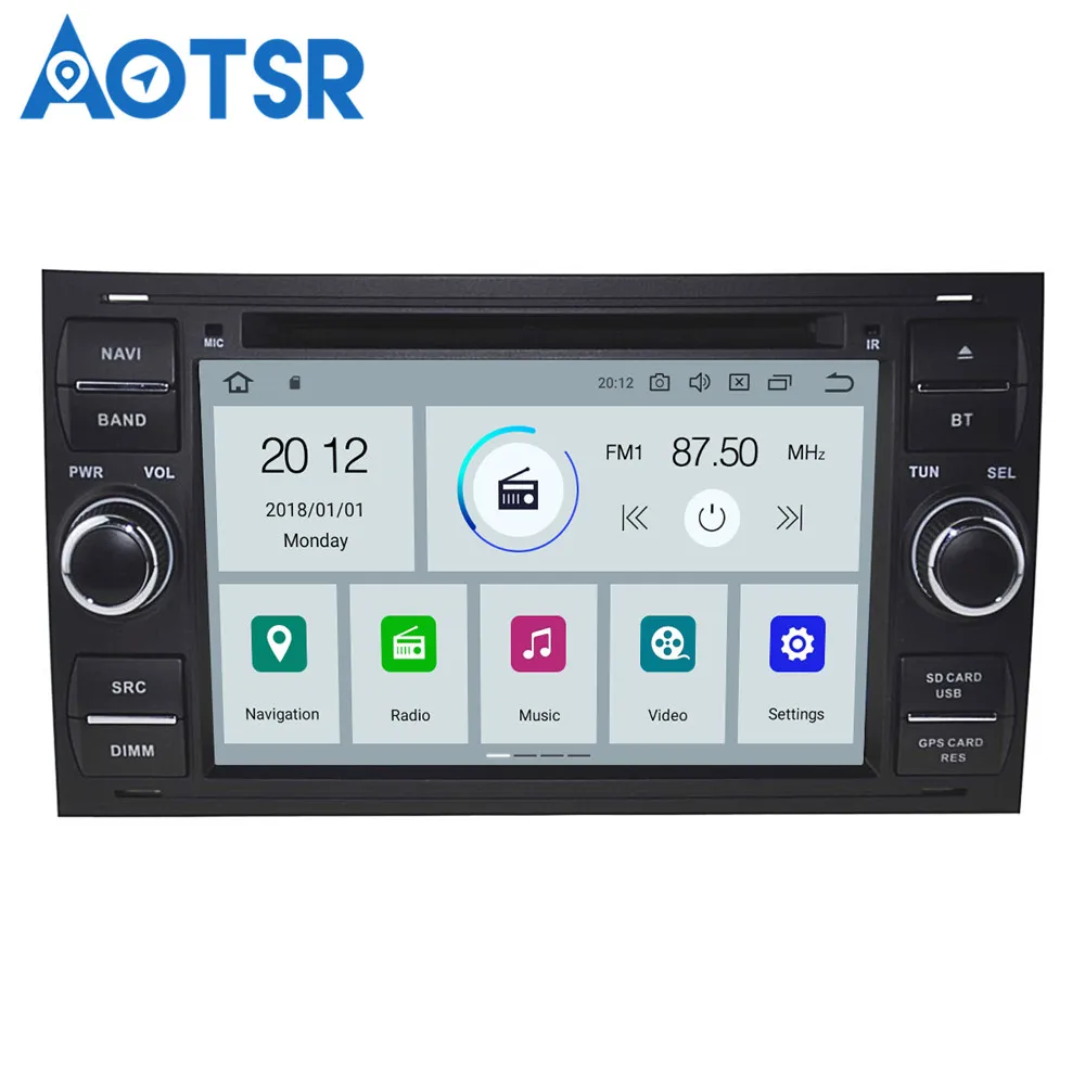 Flash Deal Android 9.0 8 core Car DVD player GPS Navigation For FORD FOCUS C-MAX FIESTA FUSION GALAXY TRANSIT KUGA Multimedia system Auto 5