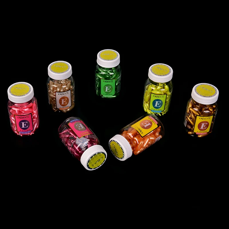 

60pcs/box Vitamin E Essence Face Cream Capsule Whitening Cream Freckle Brighten Repair Ance Scar Hydrating Capsule Cream 5 Types