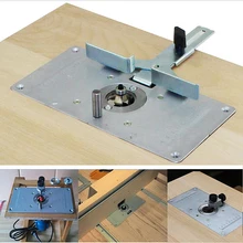 Woodworking Router Table Insert Plate Benches Aluminium Wood Router Trimmer Models Engraving Machine with 4 Ring Tools Woodworking Router Table Insert Plate Benches Aluminium Wood Router Trimmer Models Engraving Machine with 4 Ring Tools