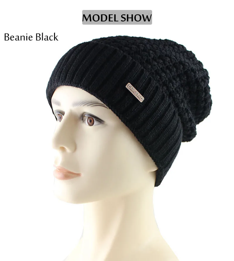 mens cable knit beanie hats