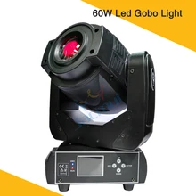 60 W светодиодный проектор Gobo Светодиодный прожектор вращающаяся голова Dmx512 движущийся сценический прожектор для события