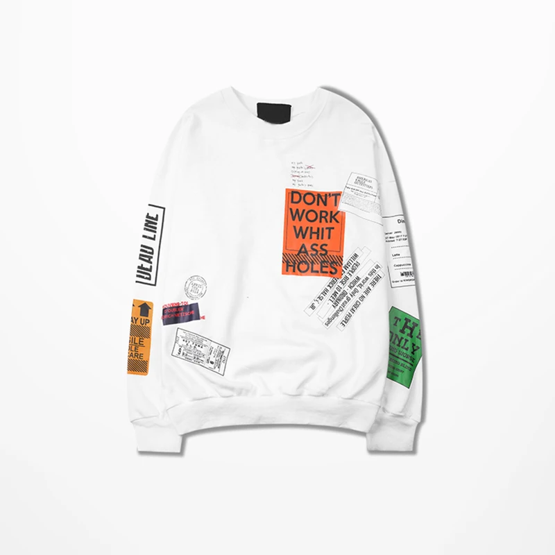 HEYGUYS Мода Европа США high street sweatershirts для мужчин прохладный хип хоп одежда Лидер