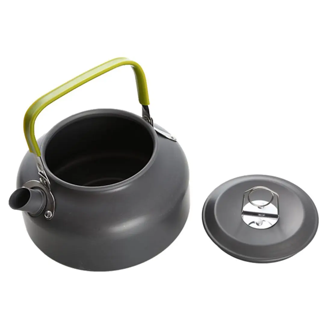 Kaufen Tragbare Camping Topf Wasserkocher Set Aluminium Alloy Outdoor Geschirr Kochgeschirr 3 teile satz Teekanne Kochen Werkzeug für Picknick BBQ