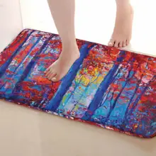 Живопись Стиль Коврик для ванной комнаты, смешной Противоскользящий коврик для ванной, занавески для душа s аксессуары, соответствующие вашей душевой занавеске