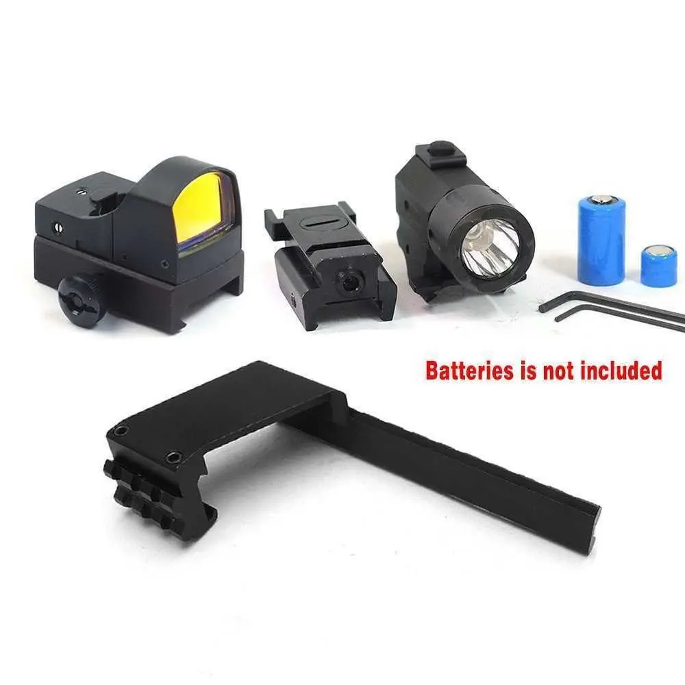 

AUKMONT Tactical Holographic Dot Sight Scope w/ CRE LED Torch + Red Laser Pistol SET LED Flashlight Red Laser Sight Combo Weave