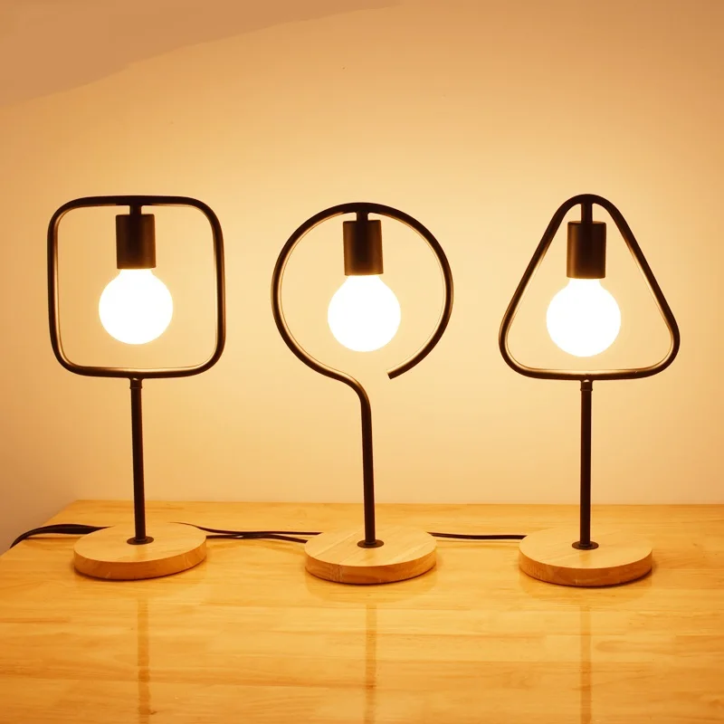 

Creative desk lamp simple modern warm light LED energy-saving lamp desk Decoration desk lamp bedroom bedside MZ3