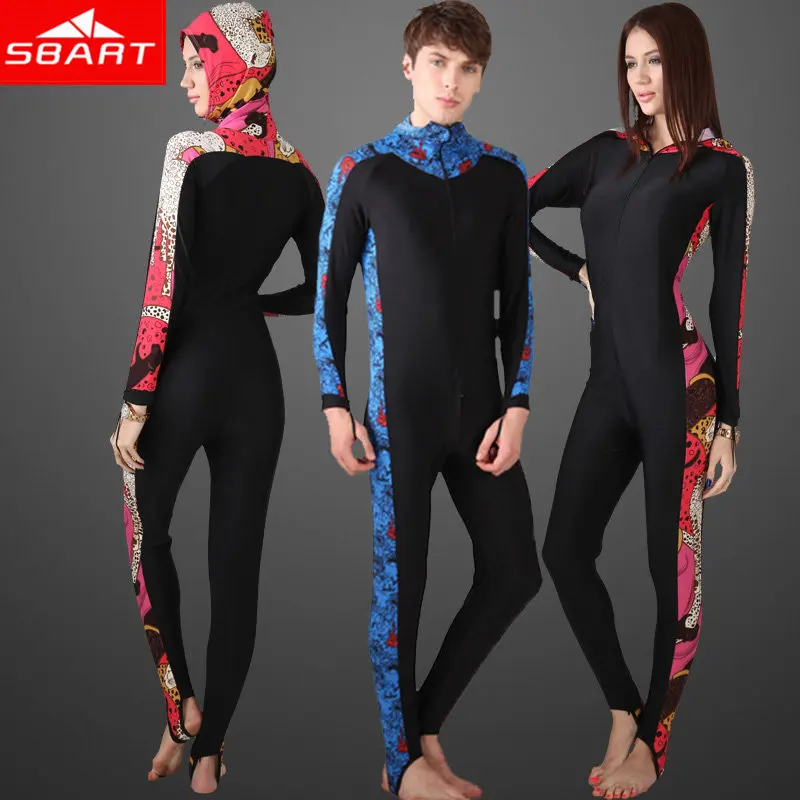 SBART Scuba Diving Suit For Women Men Wetsuit for swimming Floral Print