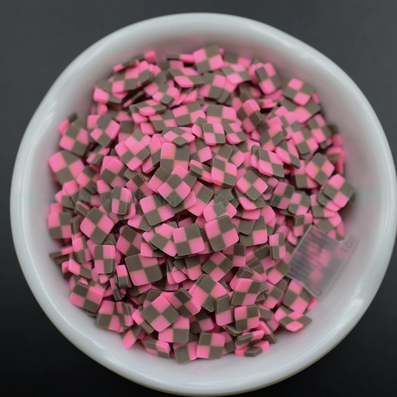 

65g Square shape Clay polymers, Colorful Clay Sprinkle for Phone Decoration,Scrapbook DIY,Crystal Mud Filling,Embellish