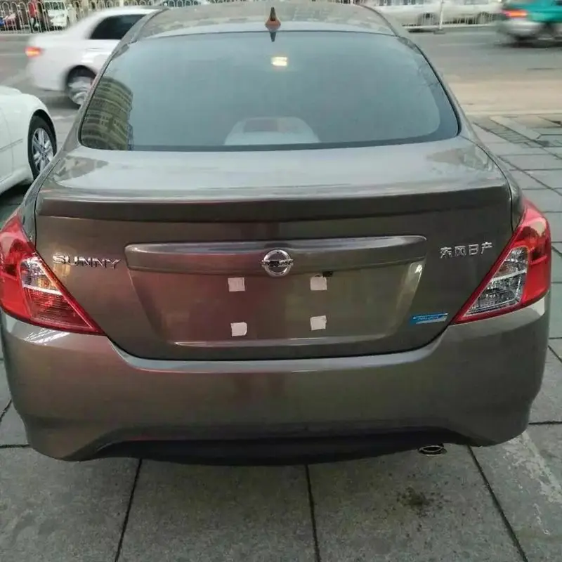 Us 185 26 Offfor Nissan Sunny Car Decoration 2011 2012 2013 2014 2015 Abs Plastic Paint Painting Color Rear Trunk Spoiler In Spoilers Wings From - 