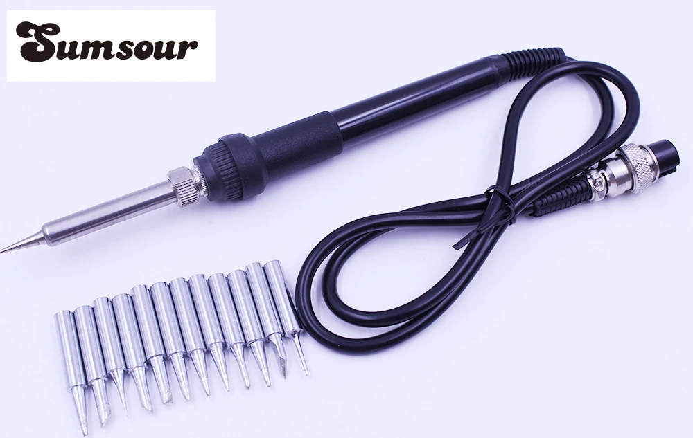 

High Quality Soldering Iron Handle For HAKKO 907 936 937 Soldering Station + 10pcs Solder Iron Tip