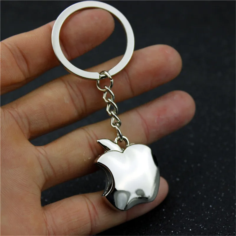 

New Arrival Novelty Souvenir Metal Apple Key Chain Creative Gifts Apple Keychain Key Ring Trinket Car Keyring Woman Bag Charms
