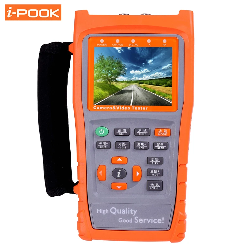 3.5" LCD CCTV Tester TVI CVBS Analog Camera Tester UTP Cable Testing