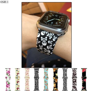 

Silicone watchband For Apple watch band strap correas 4 44mm/40mm iwatch series 3 2 1 42mm/38mm Sport bracelet watch Accessories