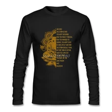 Дзен Будда Буддизм футболка для мужчин хип хоп Чистый хлопок с длинным рукавом на заказ футболки