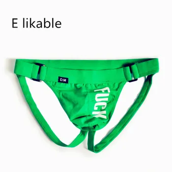 

E likable2018 new letters men's underwear fashion sexy breathable low back thong