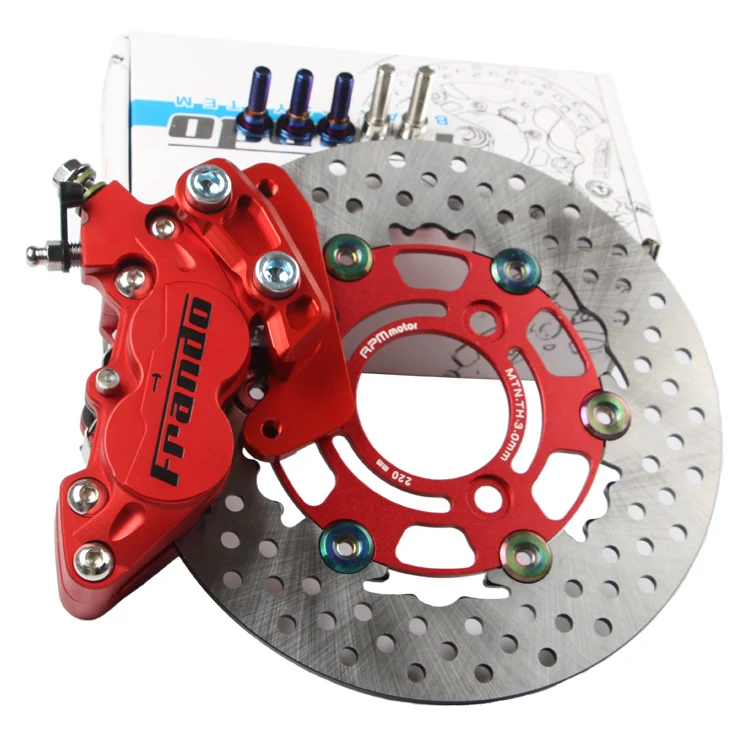Electric car electric modified front brake large abalone on four