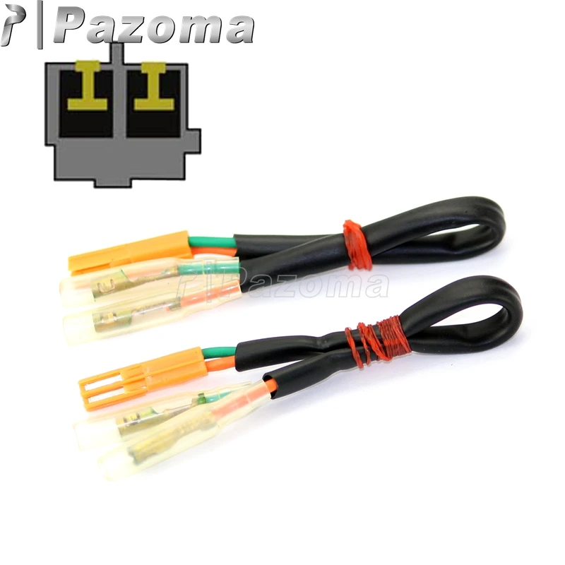 

2X Motorcycle Front & Rear Turn Signal Wire Adapter Indicator Wiring Harness for Honda CBR CBF CB 125 600RR 1000RR VT750 VTX1300