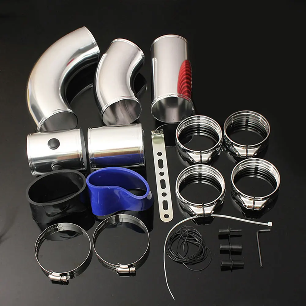  Rot Luftfilter Intake Kit Filter Injection Intake Kit Flexible Filter Intake Kit Universal Rohr Sch