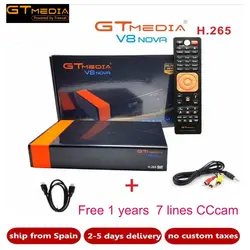 Спутниковый ТВ-приемник Gtmedia V8 Nova power от freesat V8 Super Receptor встроенный wifi DVB-S2 H.265 1 год Европа cline tv Box